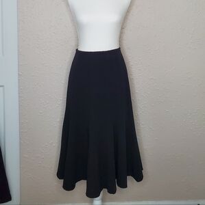 Sharagano Classic Black A-Line Skirt